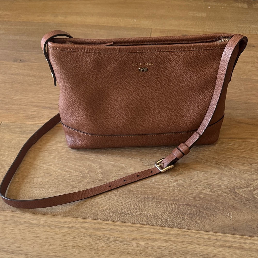 Cole Haan Tan Leather Shoulder Bag